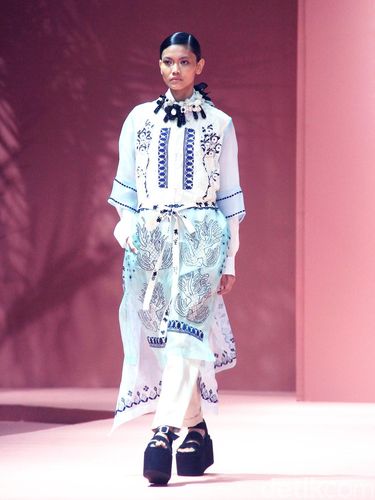 Koleksi Terbaru Raya 2025 Studio 133 Biyan bertempat di Ballroom Intercontinental Jakarta, Selasa [11/3/2025]. Foto: Mohammad Abduh/detikcom.