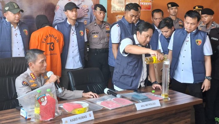Konferensi pers Polda Banten (Bahtiar/detikcom)