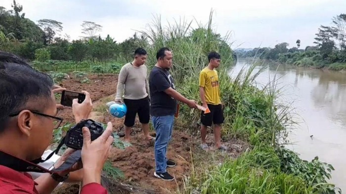Lokasi remaja di Banjar hanyut di Sungai Citanduy.