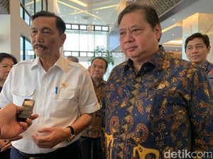Luhut Tiba-tiba Datangi Kantor Airlangga, Ada Apa?