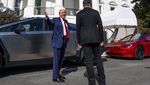 Mobil Tesla Mejeng di Gedung Putih Saat Ramai Protes Elon Musk