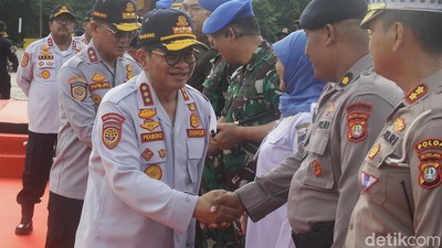 Pramono Anung Hadiri Apel Operasi Lintas Jaya di Monas