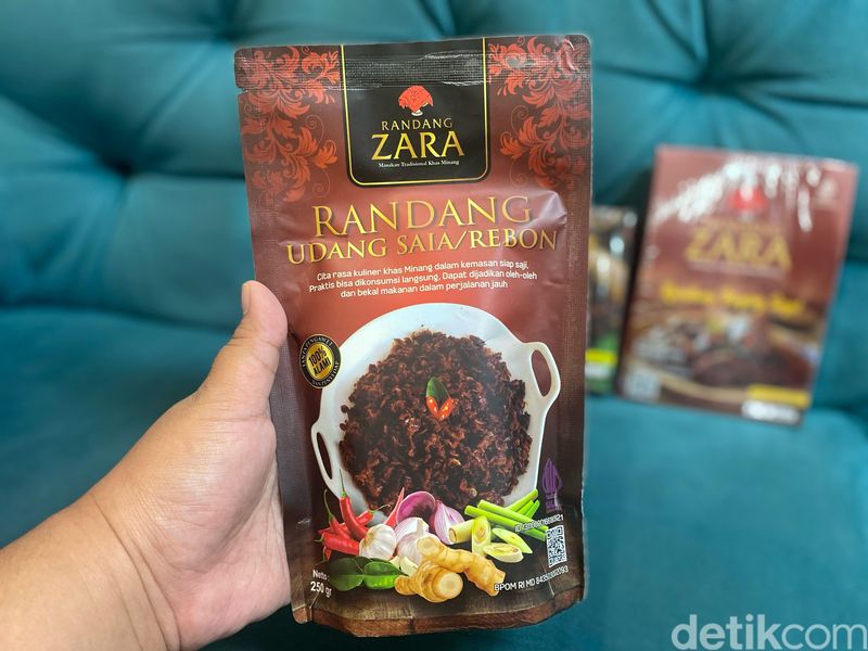 Rendang Zara, rendang unik dari ikan bilis dan udang rebon