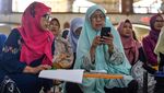 Semangatnya Emak-emak di Bandung Ikut Pesantren Ramadan