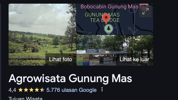 Agrowisata Gunung Mas di Puncak, Bogor