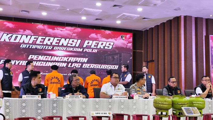 Bareskrim jumpa pers gas oplosan