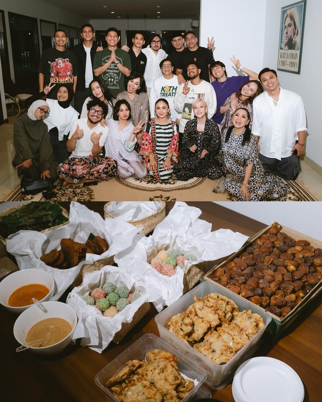 Para penyanyi Indonesia beberapa waktu lalu ramai-ramai ke rumah Ariel untuk buka bersama. Tak hanya kumpul-kumpul, mereka disebut saling tukar ide dan pemikiran terkait isu-isu dalam industri musik.Foto: Instagram