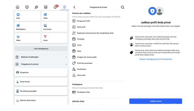 Cara Mengunci Profil Facebook