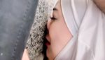 Potret Haru Celine Evangelista Jalani Umrah
