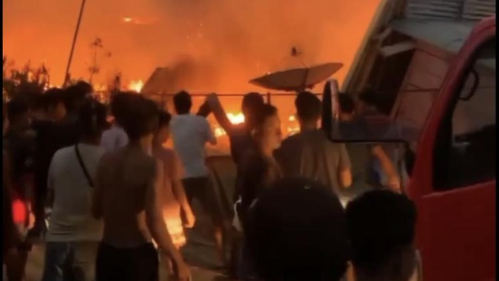 Kebakaran di Suli Barat, Luwu.