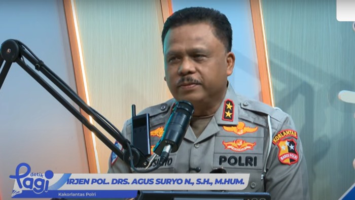 Kepala Korps Lalu Lintas (Kakorlantas) Polri Irjen Agus Suryo Nugroho. Foto: Dok. Detikcom
