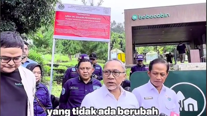 Menko Pangan Zulhas segel Bobocabin Gunung Mas