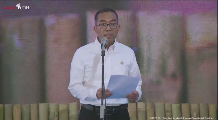 Menteri Pendidikan Tinggi, Sains, dan Teknologi (Mendiktisaintek) Brian Yuliarto dalam acara Silaturahmi Presiden RI dengan Rektor serta Pimpinan PTN dan PTS di Istana Jakarta, Kamis (13/3/2025)