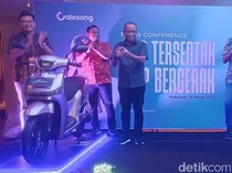 Motor Listrik Karya Anak Bangsa Resmi Mengaspal di Makassar