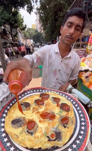 kreasi omelet nyeleneh dengan Oreo dan cabai