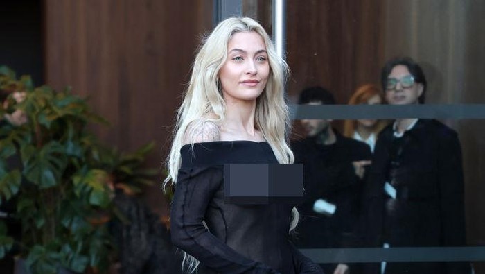 Paris Jackson at the Stella McCartney Fall RTW 2025 fashion show as part of Paris Fashion Week on March 5, 2025 in Paris, France. (Photo by Swan Gallet/WWD via Getty Images)