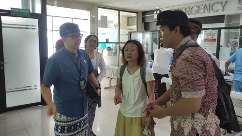 RSUD Buleleng menerima kunjungan guru besar Universitas Shunan, Jepang, Prof Ueno, Kamis (13/3/2025). (Foto: Dok. Istimewa)