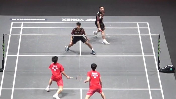 Sabar/Reza lolos ke perempatfinal All England 2025.