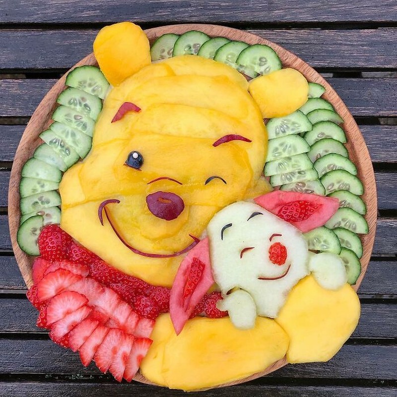 Bikin Makan Semangat! 10 Plating Buah dan Sayur Ini Super Kreatif