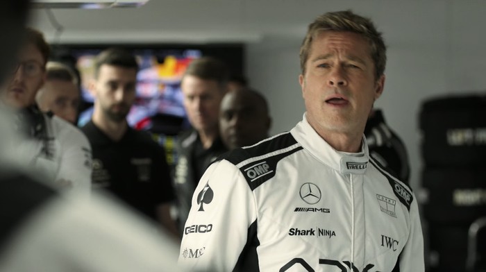 F1 Cuplikan adegan dalam trailer F1 (2025).