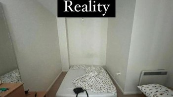 Foto yang ditampilkan di Airbnb dengan kenyataan. Foto: Boredpanda