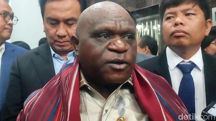 Menteri HAM Natalius Pigai di Medan