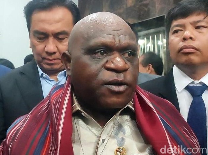 Menteri HAM Natalius Pigai di Medan