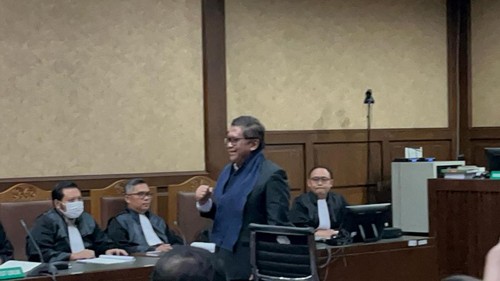 Sidang perdana Hasto Kristiyanto (Anggi/detikcom)