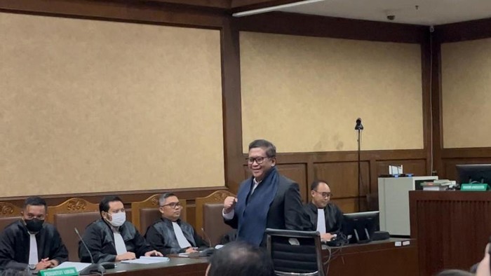 Sidang perdana Hasto Kristiyanto (Anggi/detikcom)