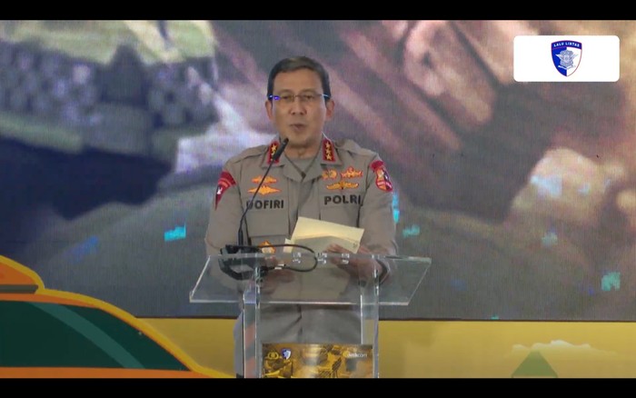 Wakapolri Komjen Ahmad Dofiri di acara Mudik Aman (detikcom)