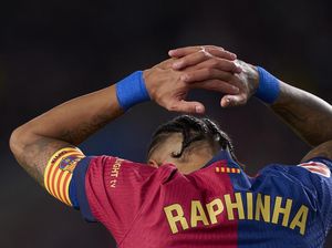 Barca Tunggu Kabar Kondisi Raphinha Jelang Lawan Atletico