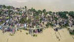 Desa di Jambi Terendam Banjir Akibat Sungai Meluap