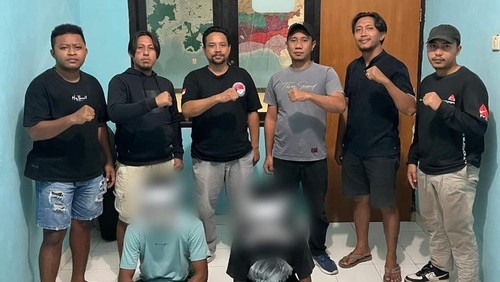 Dua ABK kapal wisata pengedar sabu di Labuan Bajo, Manggarai Barat, Nusa Tenggara Timur (NTT), berinisial II dan H,  ditangkap polisi (Dok. Polres Manggarai Barat)