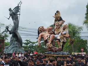 Disbud Tabanan Larang Undagi Luar Garap Ogoh-Ogoh Singasana III