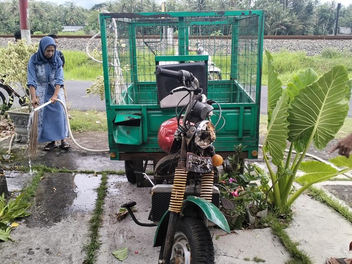 Kondisi motor Tossa yang mengalami kecelakaan tunggal di Wates, Kulon Progo, Sabtu (15/3/2025).