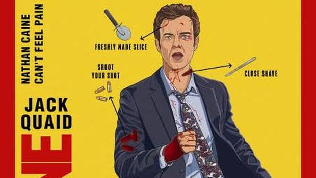 Cuplikan adegan dalam film Novocaine (2025).