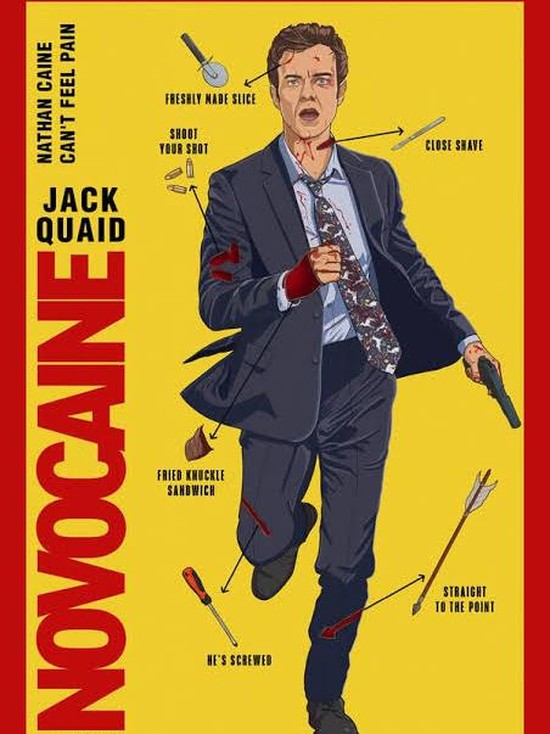 Cuplikan adegan dalam film Novocaine (2025).
