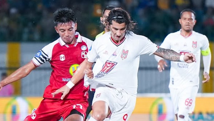 Penyerang Malut United, Diego Martinez.