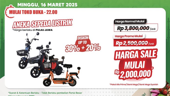 Transmart Full Day Sale-Sepeda Listrik
