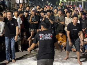 Kala Dirreskrimum VS Kapolresta Ikut Balap Lari Cegah Balap Liar di Jambi