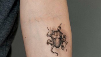 Saya sering membuat tato, enam hari dalam seminggu, jadi sama sekali tidak ada waktu luang bagi saya untuk mendesain tato, saya beradaptasi untuk menjadi sangat cepat dalam hal stensil dan komposisi,” jelasnya. Foto: Boredpanda/Tatu Panda