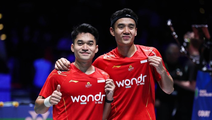 Ganda putra RI Leo Rolly Carnando/Bagas Maulana lolos ke final All England 2025.