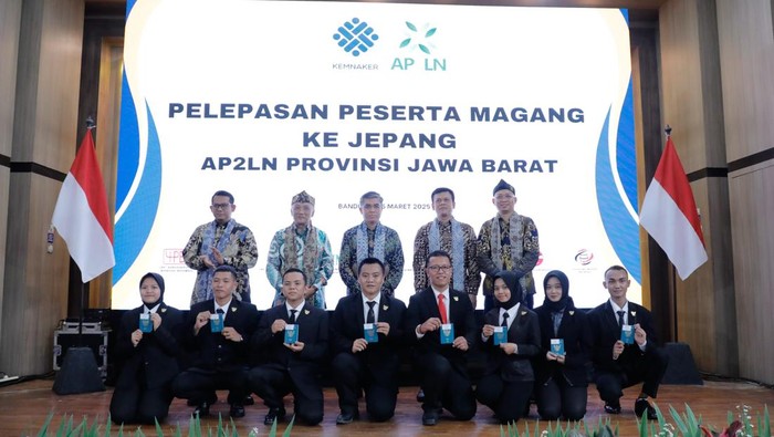 Menteri Ketenagakerjaan (Menaker) Yassierli secara resmi melepas 570 peserta magang ke Jepang.