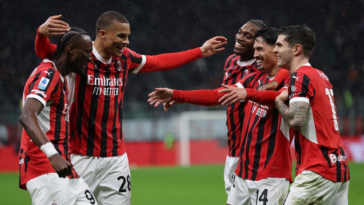 AC Milan menang 2-1 atas Como 1907 dalam lanjutan Serie A 2024/2025. (Foto: Claudia Greco/REUTERS)