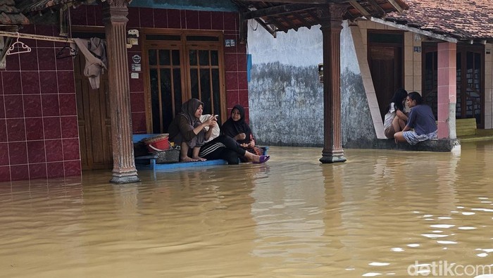 Potret banjir di Ketitang Wetan Pati, Minggu (16/3/2025).