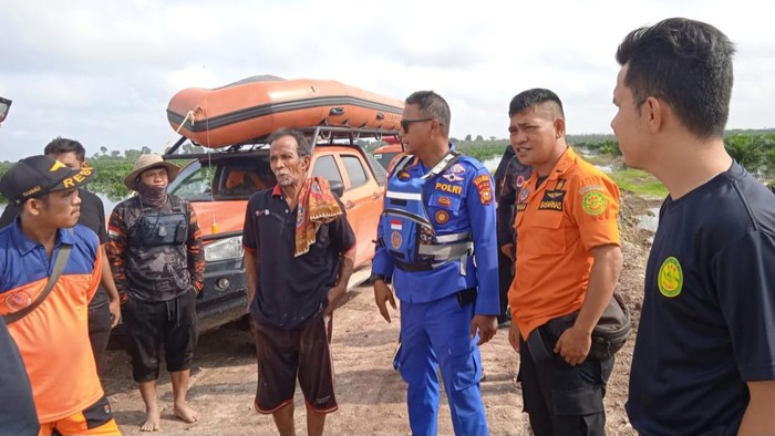 Proses pencarian korban (Foto: Dok Polair Polres Pelalawan)