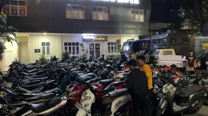 razia balap liar polresta malang kota