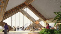 Desain bandara telah dirilis, bangunan dibuat seperti resor mewah.(BIG-Bjarke Ingels Group)