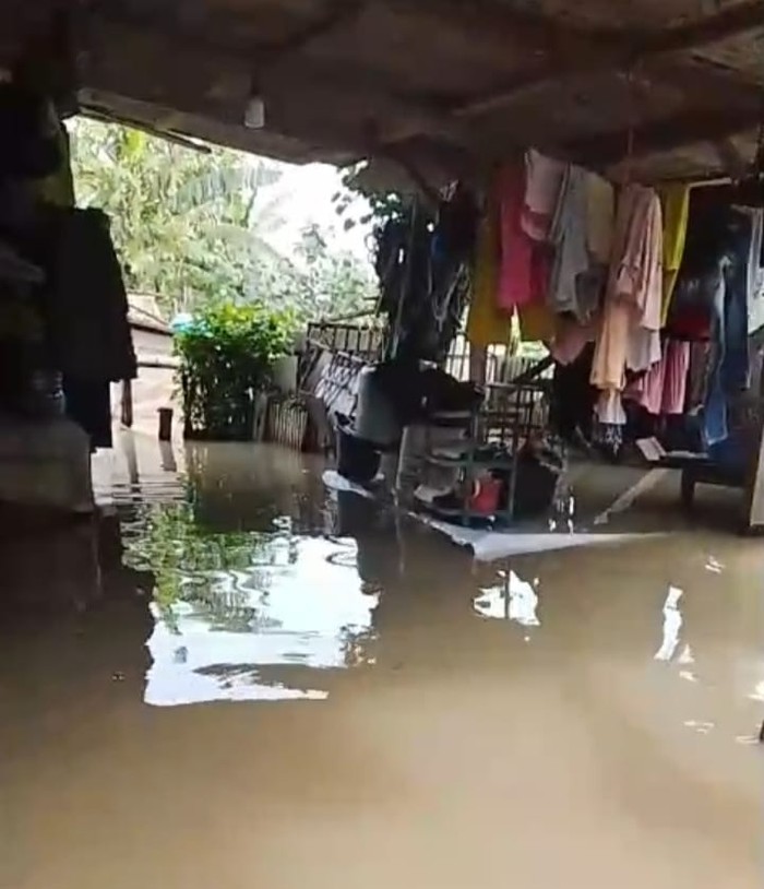 Banjir di kawasan megare ngelom sepanjang sidoarjo