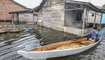 Banjir Luapan Sungai Batanghari Jambi Meluas